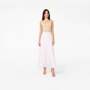 Vince Camuto A-Line Maxi Skirt New Ivory Size L